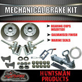 DIY 2000Kg Mechanical Disc Braked Boat trailer Kit. Stub Axles, R/Roller Spring