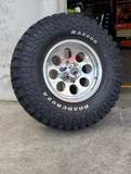 16x8 Polished Mongrel Mag Rim 6/139.7 PCD & 265/75R16 Roadcruza RA8000 Tyre