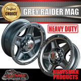 Low Profile Boat Trailer 14" Ford Stud Gunmetal Raider Mag Rim & 175/65R14C Tyre