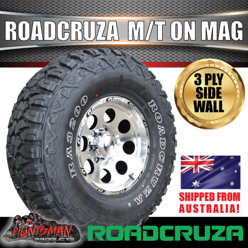 16x8 GT Alloy Mag Wheel & 305/70R16 Roadcruza Mud Tyre. 305 70 16