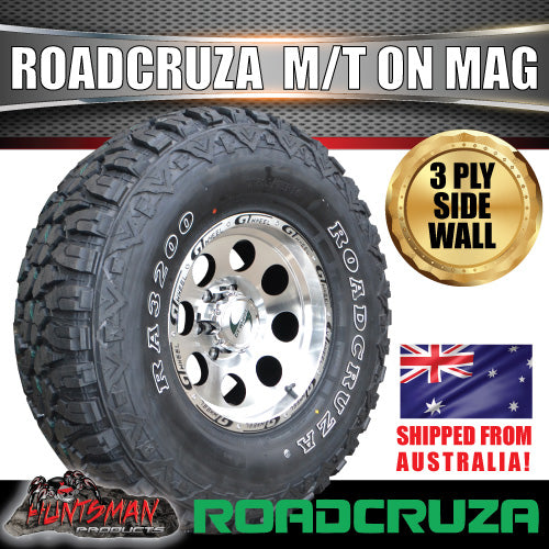 16x8 GT Alloy Mag Wheel & 315/75R16 Roadcruza Mud Tyre. 315 75 16