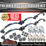 Tri 3750Kg 5 Leaf Rocker Roller Trailer Spring Set & High Tensile 5/8 U Bolt Kit. 7mm Thick Springs!