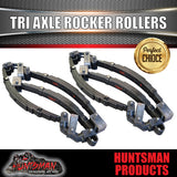 Tri 5250Kg 7 Leaf Rocker Roller Trailer Spring Set & High Tensile 5/8 U Bolt Kit.  7mm Thick Springs!