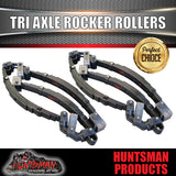Tri 5250Kg 7 Leaf Rocker Roller Trailer Spring Set & High Tensile 5/8 U Bolt Kit (from 9 leaf)