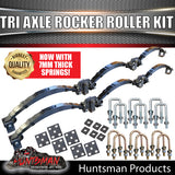 Tri 5250Kg 7 Leaf Rocker Roller Trailer Spring Set & High Tensile 5/8 U Bolt Kit.  7mm Thick Springs!