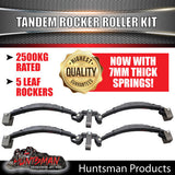 DIY 2000kg Tandem Trailer Kit. Electric Brakes Rocker roller Springs. 45mm Axles 78" - 96"