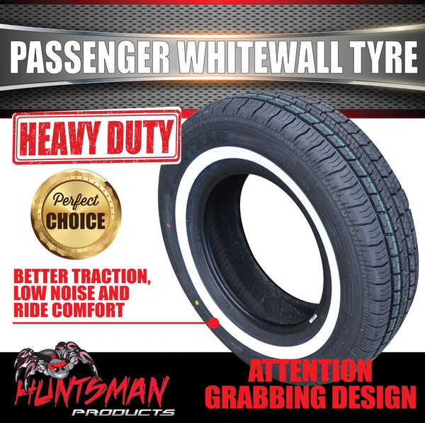15" Whitewall 235/75R15 Suretrac Tyre 105S.  38MM White Line 235 75 15