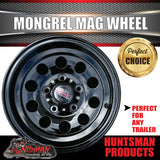 13" & 155R13C tyre, Ford Stud Pattern Mongrel Alloy Wheel for Caravan Trailer Boat Jetski