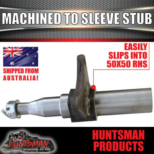 2000kg Tandem Trailer Caravan Suspension Kit. Hydraulic Disc Brakes. Slipper Springs. Machined Stub Axles