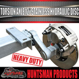 3500Kg Tandem Boat Trailer Torsion Bar Independent Suspension Kit. 12'' Stainless Disc Brakes