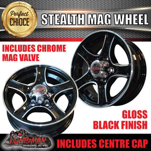 13X5 Ford Pattern Stealth Trailer Alloy Rim & 165/80R13 LT Comforser Mud Tyre