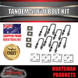 DIY 2500Kg Tandem Kit. R/Roller, 10" Electric Brakes, 45mm Axles 64" - 77"