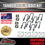 DIY 3200Kg Tandem Kit. 10" Electric Brakes. Machined Stub Axles, R/Roller