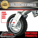 10" Trailer Caravan Swing Up Jockey Wheel & 50x50mm U bolts. 1000Kg Rated