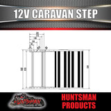 12 Volt Motorised Aluminium Caravan Motorhome Double Step & Switch 150Kg Rated