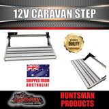 12 Volt Motorised Aluminium Caravan Motorhome Single Step & Switch 150Kg Rated