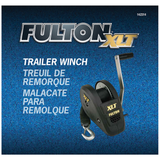 Fulton 1800Lb (816kg) Single Speed Winch 20' (6m) Strap Included. Black Cover