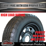 14x6 Trailer Caravan Sunraysia HT Black Rim & 175/65R14C Low Profile Tyre. 175 65 14