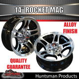 14X5.5 Trailer Caravan Rocket Alloy Mag Wheel: suits HQ Holden pattern