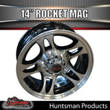 14X5.5 Trailer Caravan Rocket Alloy Mag Wheel: suits HQ Holden pattern