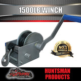 1500lbs 700kg 7.5m Strap Boat Trailer Winch Dacromet Finish 5:1 & 1:1 Marine Ratio