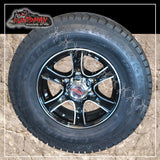 16" Trailer Caravan 6 stud Stealth Alloy Mag Wheel & 245/75R16 L/T Tyre. 245 75 16