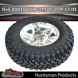 16" Trailer Caravan 6 Stud Bullet Mag & 245/75R16 L/T Comforser Mud Tyre. 245 75 16