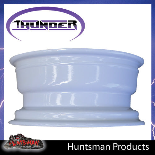 16x7 6 Stud White Thunder Steel Rim -13 Offset. 6/139.7 PCD.  Fits Landcruiser, Patrol etc
