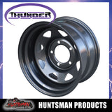 16x8 5/150 PCD Black thunder Steel Wheel Rim -50 Offset