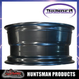16x8 5/150 PCD Black thunder Steel Wheel Rim -50 Offset.   Fits Toyota Landcruiser