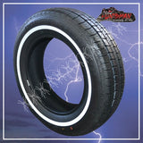 155/80R13 SURETRAC REMINGTON WHITEWALL TYRE.  14MM WHITE WALL LINE 155 80 13