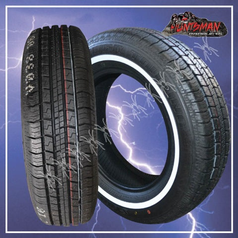 175/70R14 SURETRAC REMINGTON WHITEWALL TYRE.  17MM WHITE WALL LINE 175 70 14
