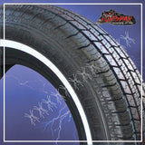 155/80R13 SURETRAC REMINGTON WHITEWALL TYRE.  14MM WHITE WALL LINE 155 80 13