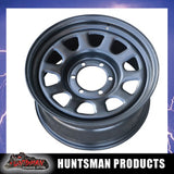 17X8 6 Stud  "D Hole" Thunder Steel Rim +20 Offset 6/139.7 PCD