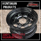17X8 Beadlock 6 STUD BLACK STEEL WHEEL -13 OFFSET