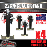 x4 trailer caravan canopy jack stands. 2267kg rated. heavy duty, 270mm extension