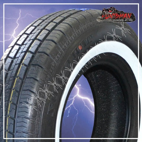 225/75R15 SURETRAC WHITEWALL TYRE. 37MM WHITE WALL LINE 225 75 15