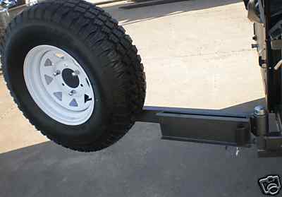 Rear Bar Swing Away Spare Wheel Bracket Hinge Kit 39X250mm Round Stub Axle For 4wd & Camper Trailers