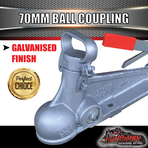 70mm 4500Kg Fixed Head Trailer Caravan Coupling. CTA approved