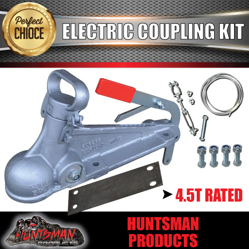 70mm 4.5T Electric Brake Caravan Trailer Coupling Kit. CTA Approved