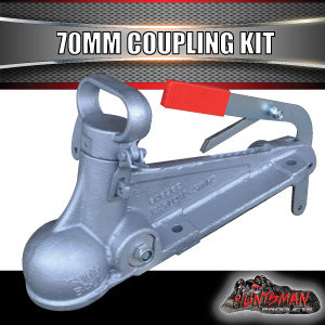 4500Kg Trailer Caravan Electric Brake Coupling, 70mm Tow Ball, 2'' Drop Forged Tongue