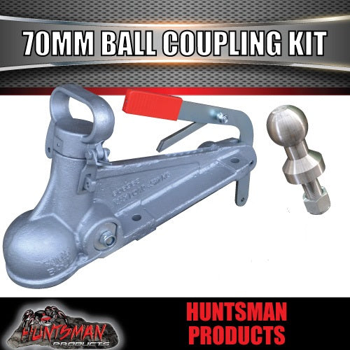 70mm 4500Kg Trailer Caravan Electric Brake Coupling & 70mm Tow Ball. CTA Approved