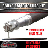 DIY SINGLE AXLE TRAILER KIT. 750KG RATED. JAPANESE BEARINGS