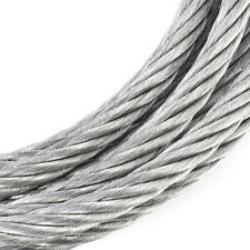 30 Metres Zinc Plated 7x7 steel 4mm Wire Cable Rope