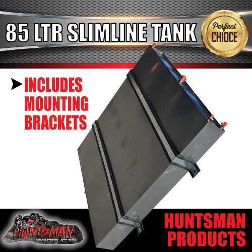 Water Tank Rackets Caravan Camper Trailer 4wd 85L Stainless Steel Slimline Water Tank ...