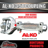 Alko Off Road 3500Kg Fixed Head Trailer Caravan Coupling. Suit 50mm Ball. 619350