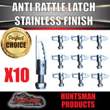 x10 Trailer Ute  Stainless Steel Tailgate Anti Rattle Latch Luce Catch