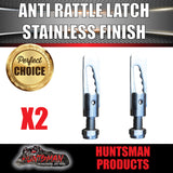 x2 Trailer Ute Stainless Steel Tailgate Anti Rattle Latch Luce Catch