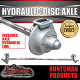 DIY 1600KG CARAVAN, BOAT TRAILER KIT. L/C 12" HYDRAULIC DISC. EYE TO EYE SPRINGS