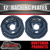 4x 12" Trailer Caravan Electric Brake Backing Plates. Quality Strong Magnets